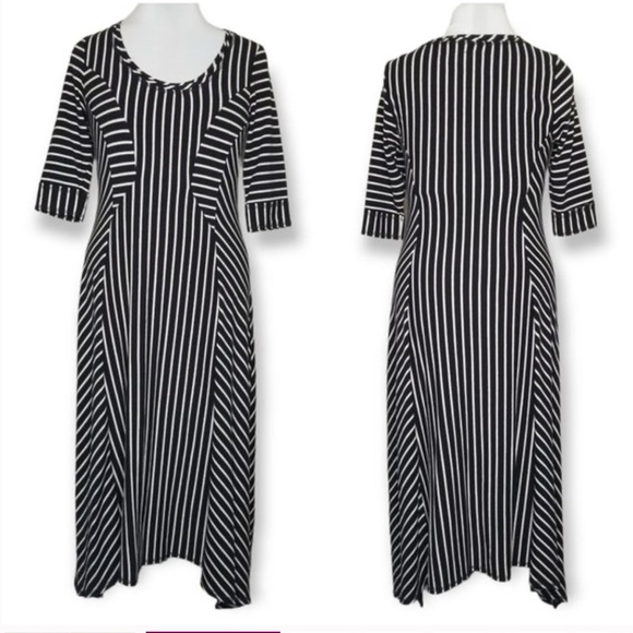 Anthropologie Saturday Sunday Stripe Midi Dress - Picture 3 of 6
